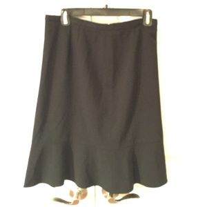 Black swing skirt