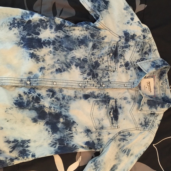 "Bleach Style Jean Shirt"