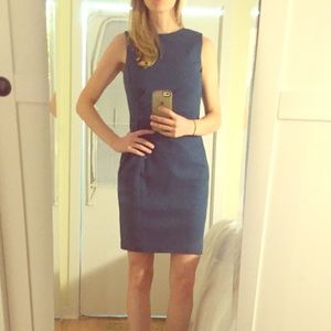 Elie Tahari teal shift dress