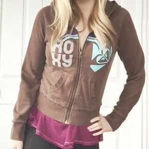 ROXY brown jacket.