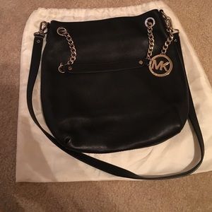 New Michael Kors Black Bucket Bag
