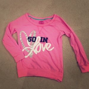 Pink sweatshirt