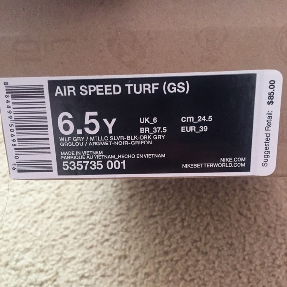 AIR SPEED NIKE TURFS WORN ONCE - Picture 3 of 3
