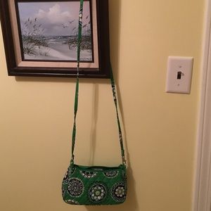 Vera Bradley small purse green cupcakes