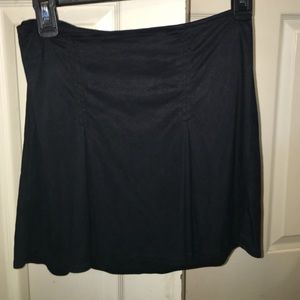 Brandy suede like mini skirt