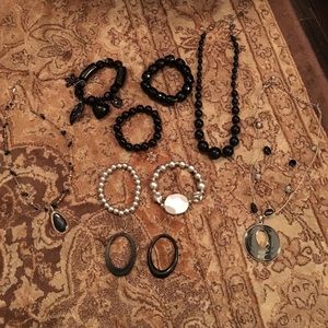 Jewelry bundle! Black and silver