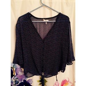 Floral Cropped Blouse