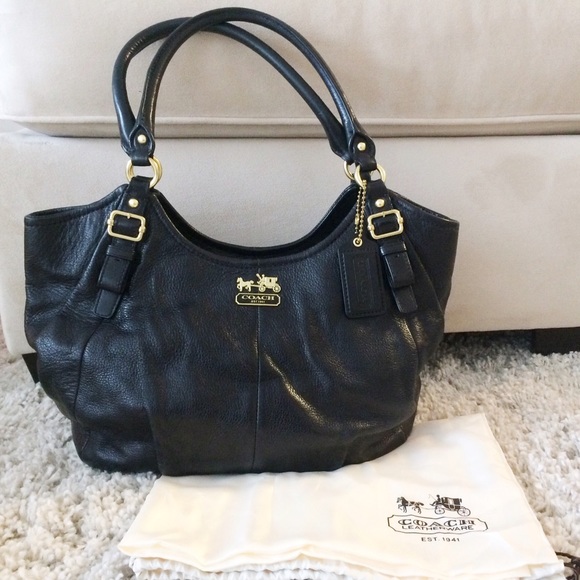 Auth Coach Madison Leather Abigail Shoulder Bag
