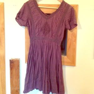 Lavender Bohemian mini dress