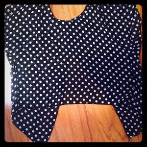 Polka dot blouse