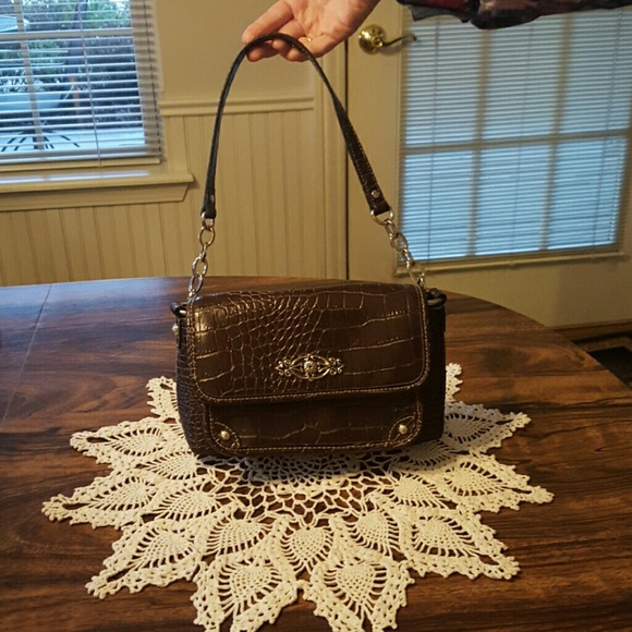 **SOLD**Brown faux leather handbag