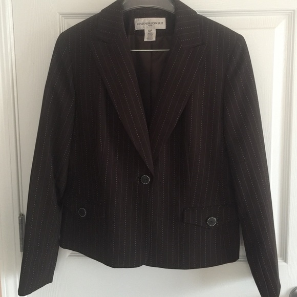 Brown suit jacket