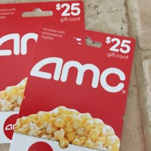 Two AMC movie gift cards.
