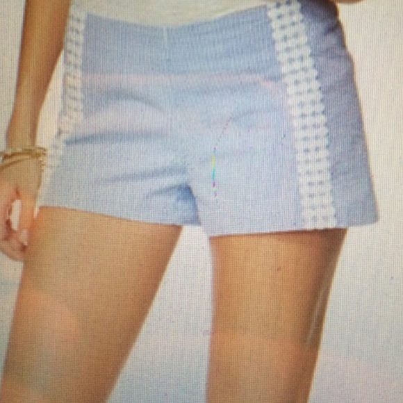 Lilly Pulitzer navy seersucker shorts