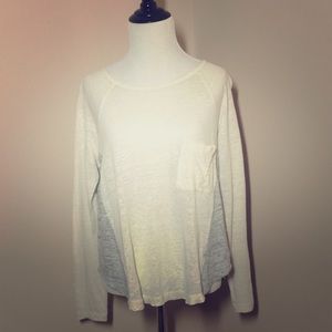 Final Price Madewell Linen Curveball Tee Sz S