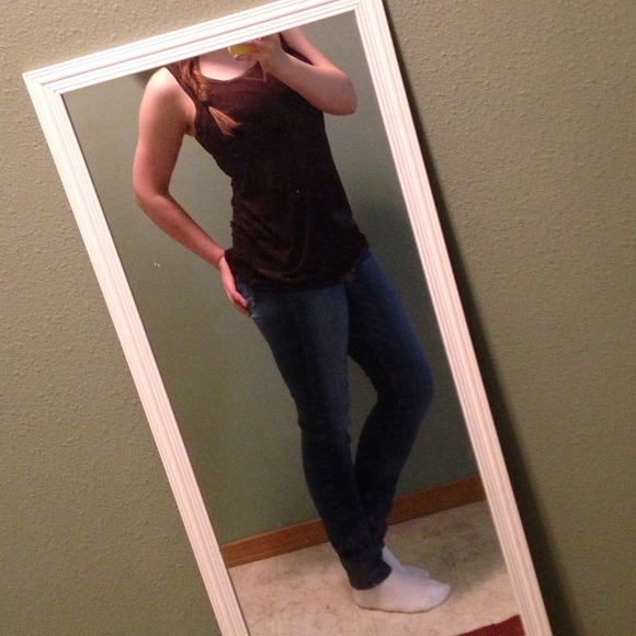 Sheer Brown Tank ❤️ - Picture 4 of 4