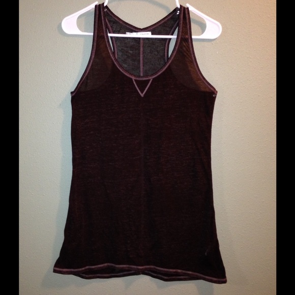 Sheer Brown Tank ❤️ - Picture 3 of 4