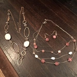 Necklace bundle! With matching earrings