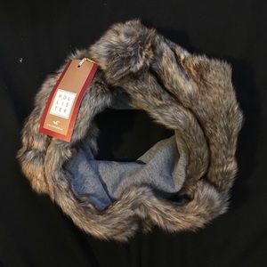 Brown Fur Infinity Scarf