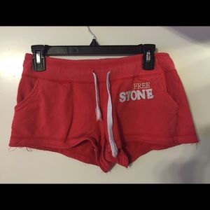 Medium Size Red Lounging Shorts