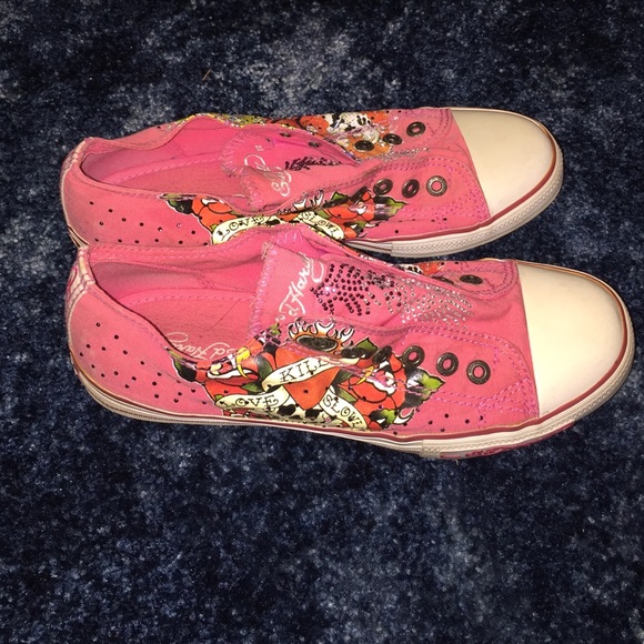 Ed Hardy slip-ons