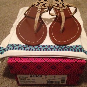 New! Mini Miller Flat Thong Trench Tan-254