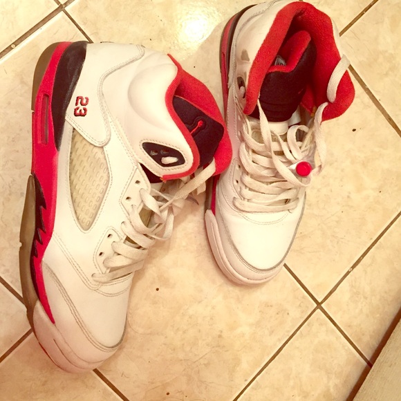 Fire red Jordan's