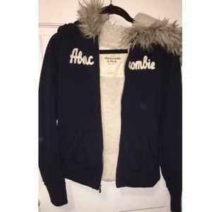 Abercrombie & Fitch Fur Lined Hoodie