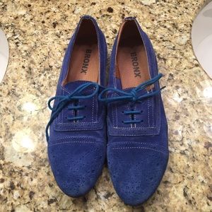 RAD blue BRONX suede shoes!
