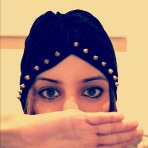 LF BLACK TURBAN BEANIE