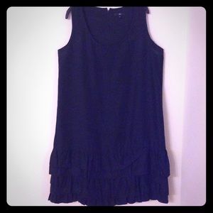 Gap Silk Dress with Ruffle Bottom. Size Large
