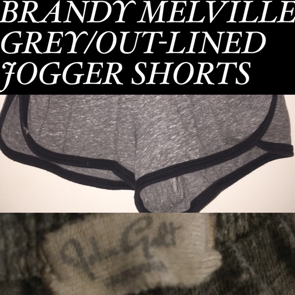 BRANDY MELVILLE GREY JOGGER SHORTS