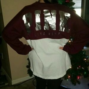 EUC VS PINK! CREWNECK LONG SLEEVE SIZE LARGE!