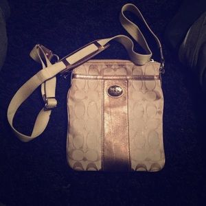 Coach tan satchel