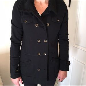 Hurley Black Pea Coat