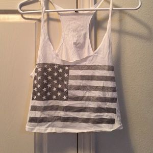 American flag tank top