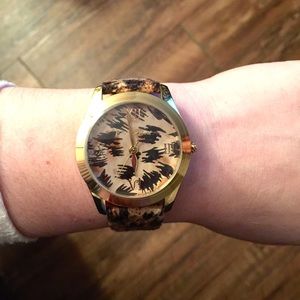 💋 Betsey Johnson Leopard Watch