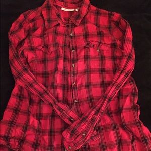 red and black plaid flannel