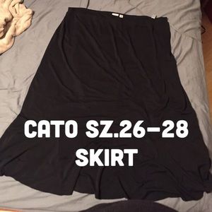 Cato Sz 26-28 black skirt