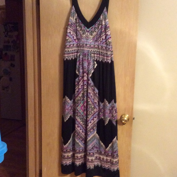 Blue print maxi dress - Picture 1 of 2