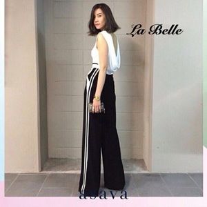 Black And white jumpsuit