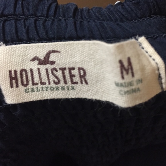 Navy blue Hawaiian flower dress size M - Picture 3 of 3