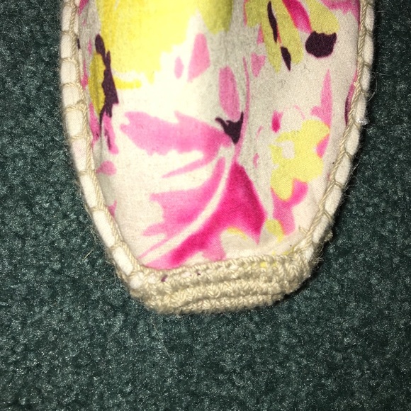 Pink and Yellow Floral Canvas Shoes - Picture 3 of 3