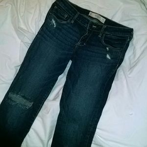 A&F Distressed Skinnies