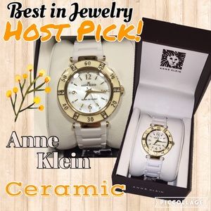 🍾HP🍾Anne Klein White Ceramic Watch NWT
