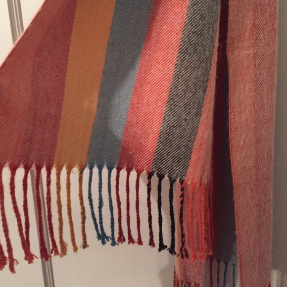 Striped autumn scarf