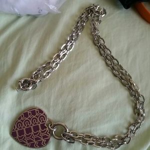 Marc jacobs purple heart necklace