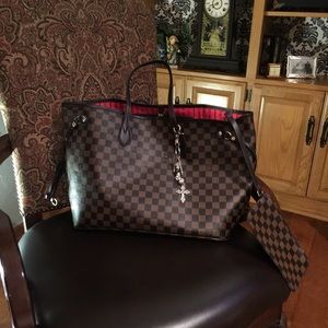 Neverfull DAMIER with pouchette GM SIZE