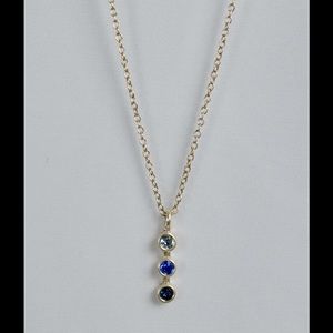 Blue gemstone necklace