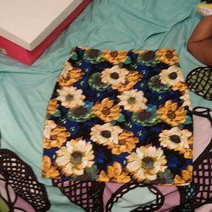 Forever 21 floral pencil skirt